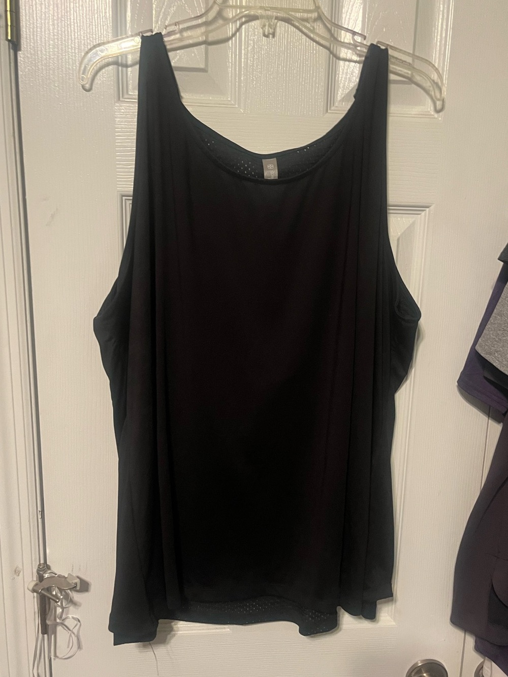 Daisy Fuentes Black Scoop Neck Tank Top 3X